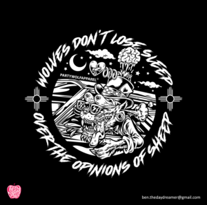 Wolves don’t lose sleep over the opinions of sheep  | T-Shirt-Design von SangBlater