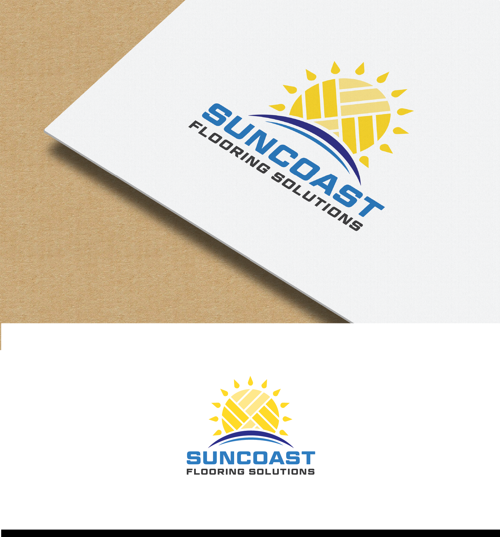 Logo Design by Knockout for SunCoast Flooring Solutions | Design #24565556