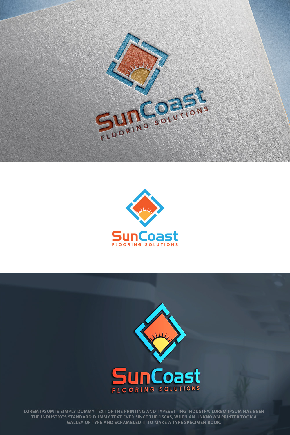 Logo Design by GoodTimes$$$ for SunCoast Flooring Solutions | Design #24564248