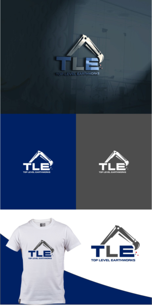 TLE     Top level earthworks | Logo-Design von MX LogoArt