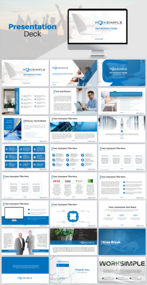 WorkSimple brand new master design | Design de PowerPoint par IndreDesign