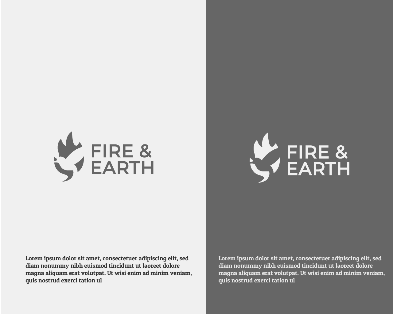 Logo-Design von Ak4li™ für Fire & Earth | Design #24576303