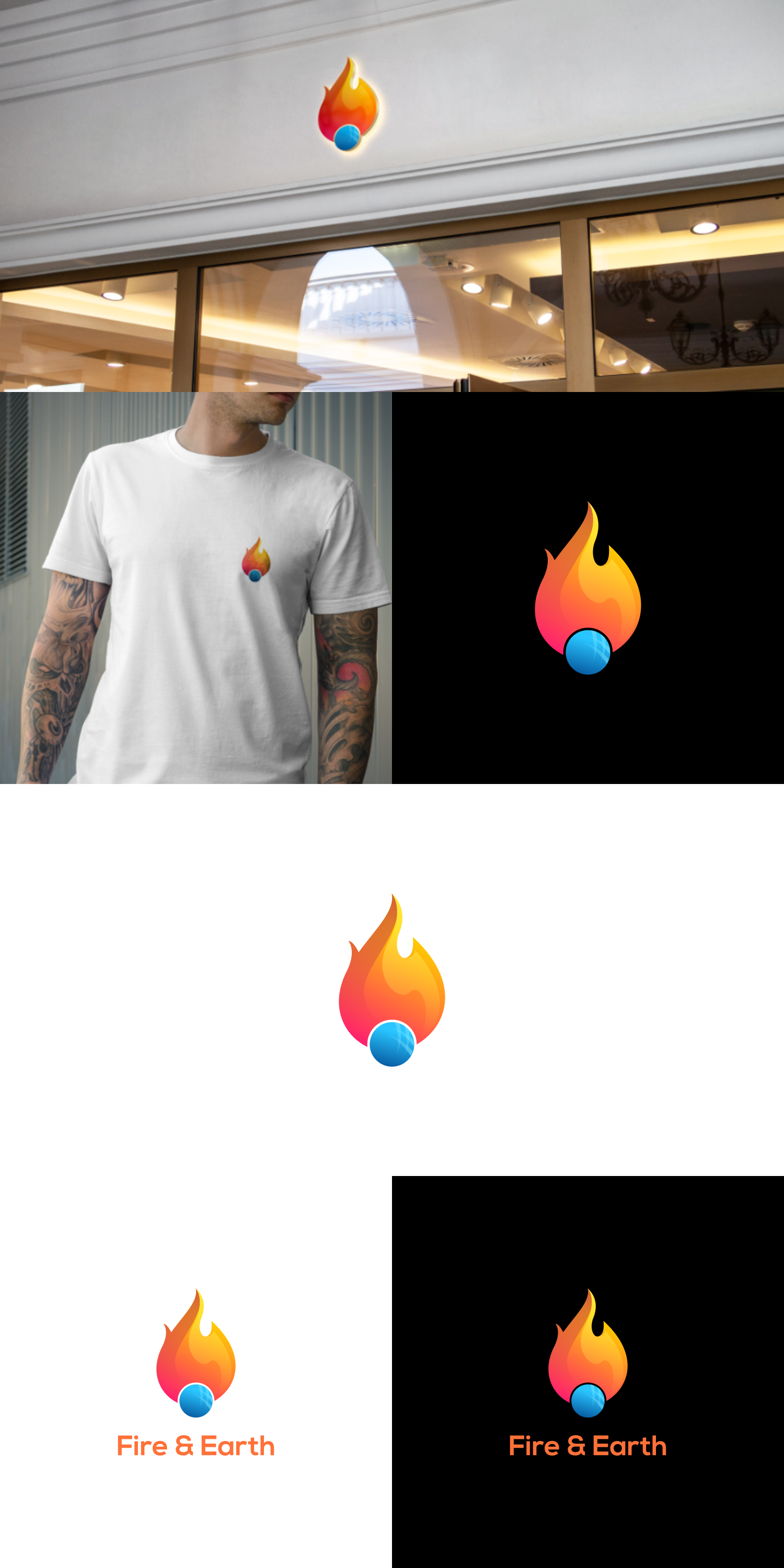 Logo Design by Gambar Drips for Fire & Earth | Design #24570555