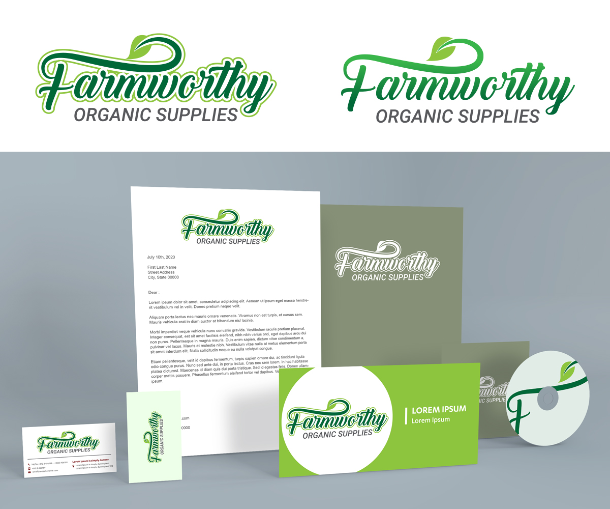 Logo Design by Design_Drafts for Farmworthy Organic Supplies | Design #24928470