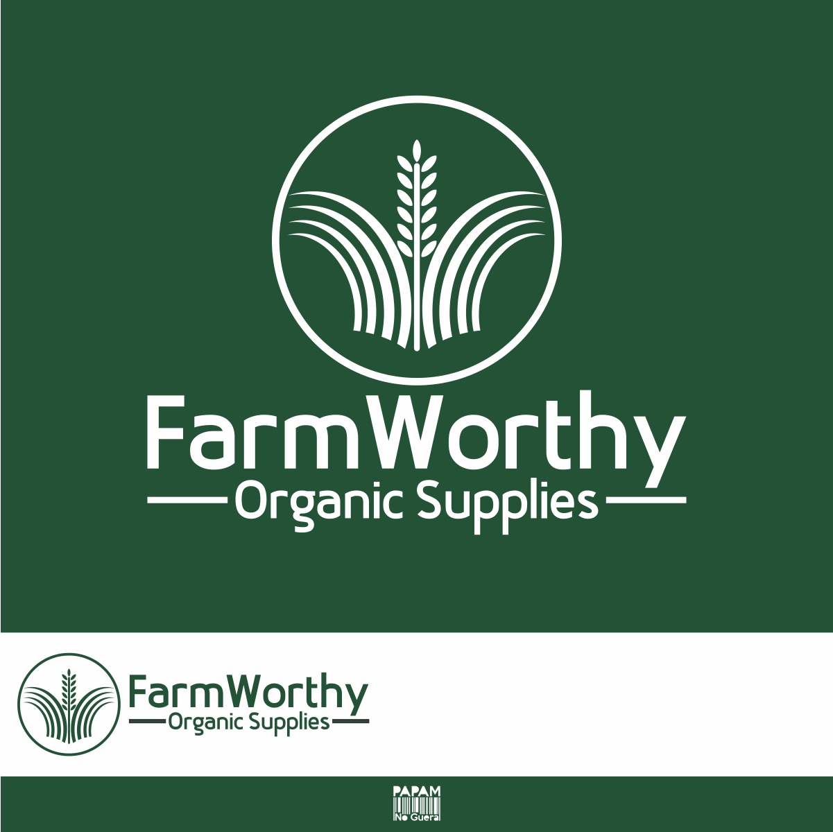 Diseño de Logo por papamnoguera para Farmworthy Organic Supplies | Diseño #24576108