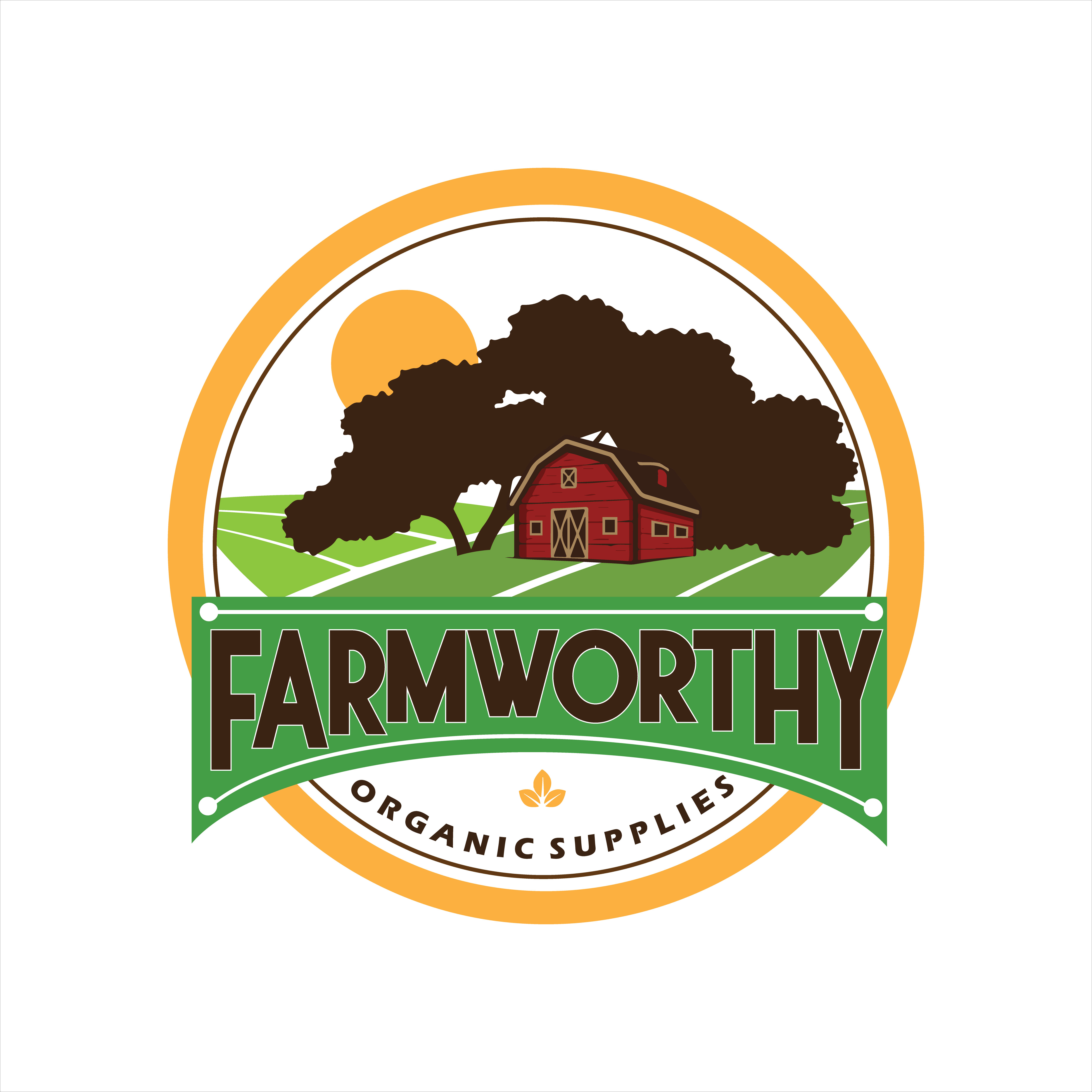 Logo Design by vera.b.mail for Farmworthy Organic Supplies | Design #24607437