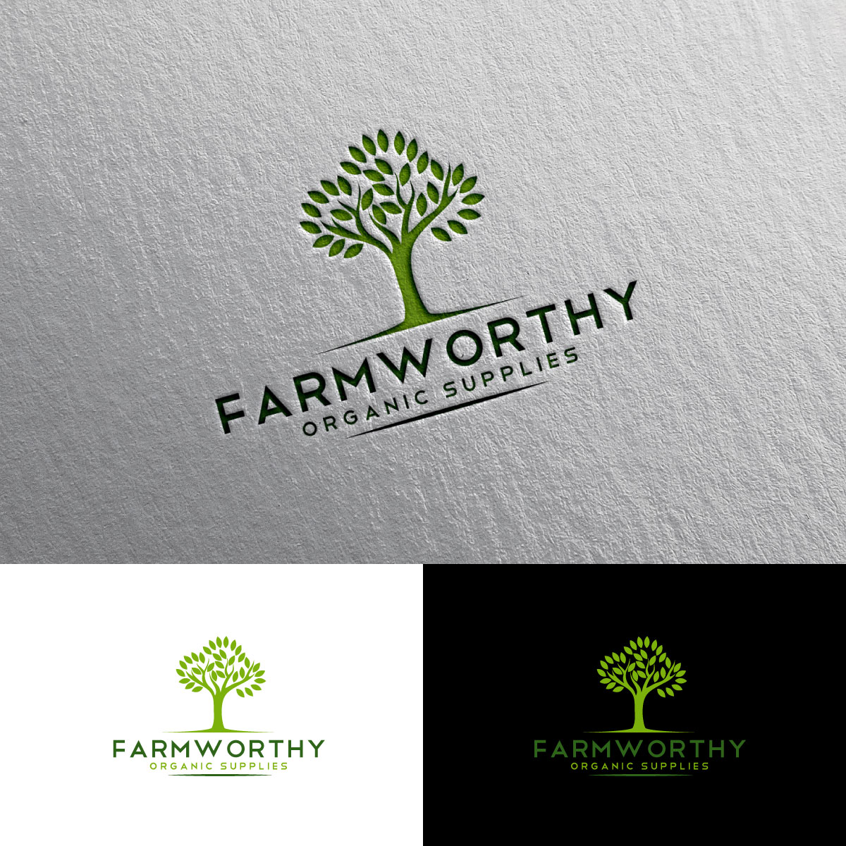 Logo Design by Rii for Farmworthy Organic Supplies | Design #24566800