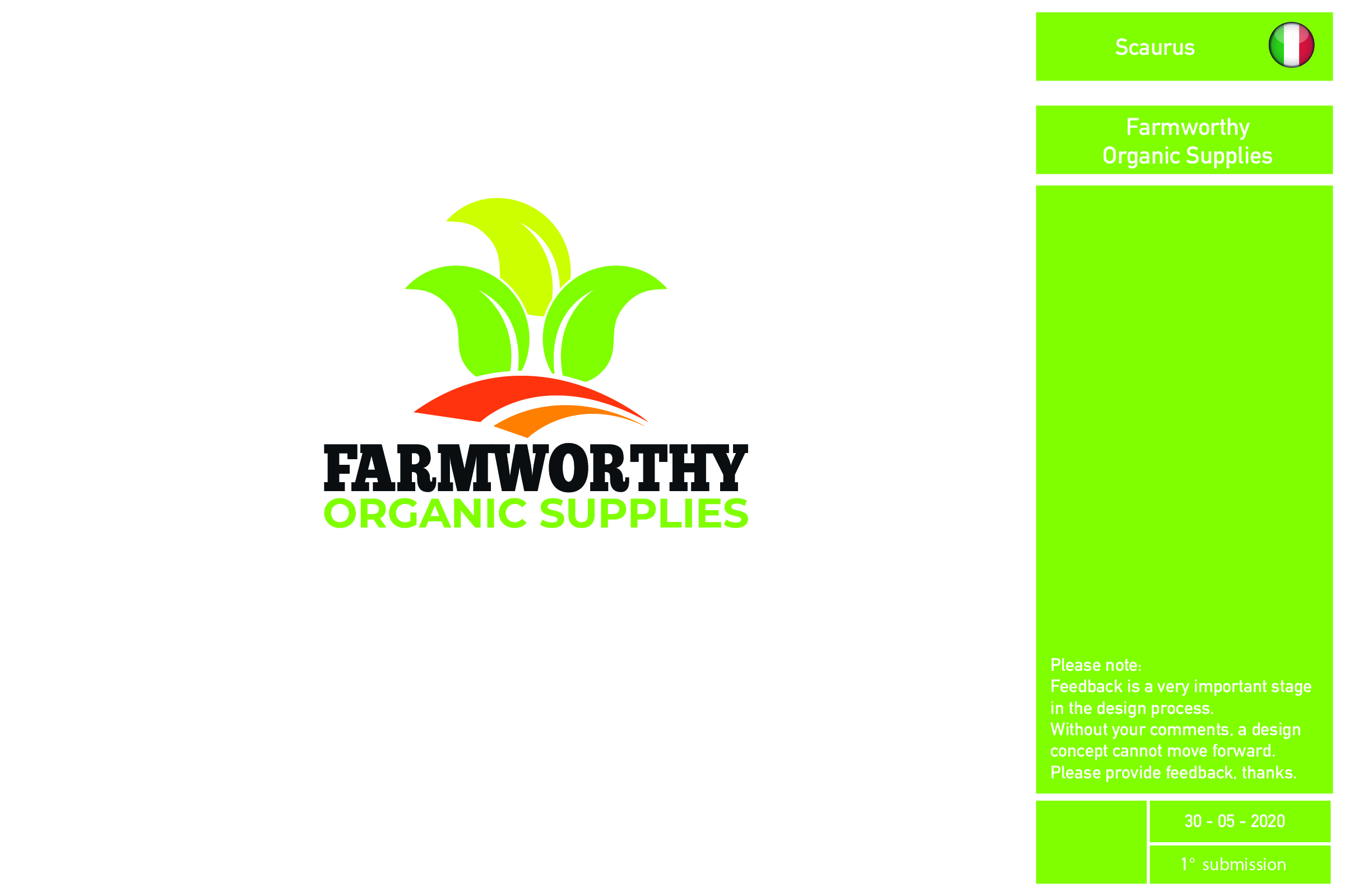 Logo Design by InkThink by Scaurus for Farmworthy Organic Supplies | Design #24581657