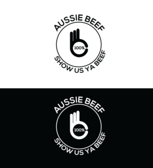 100% Aussie Beef - Show us ya beef | Logo Design by ZJ Design