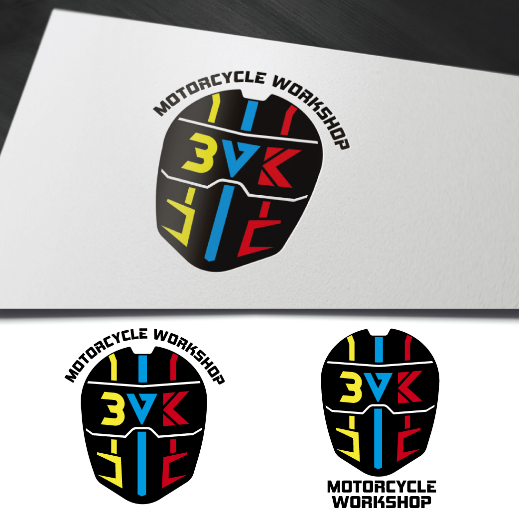Logo Design by WooW Designs for 3VK The Motorcycle Workshop | Design #24618870