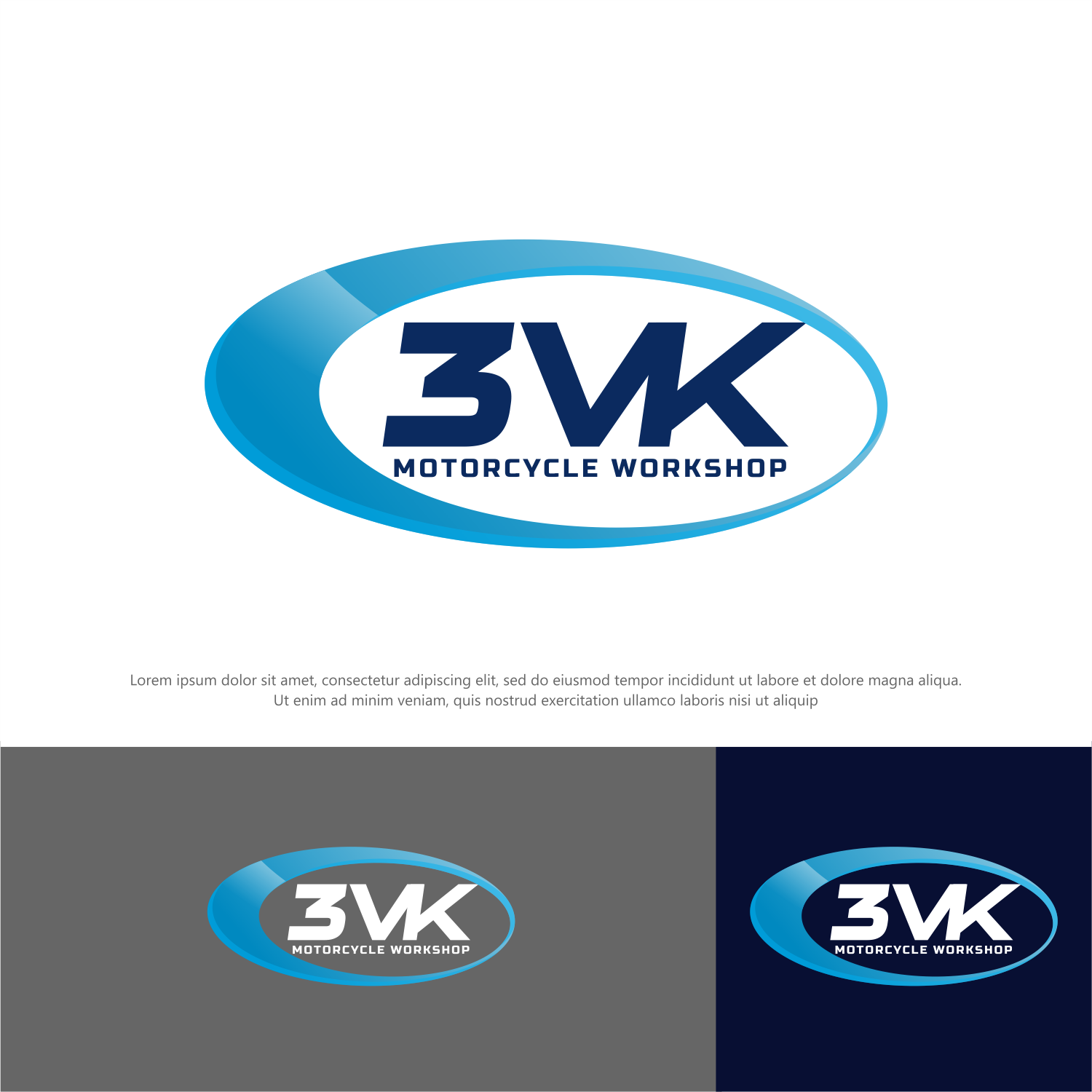 Logo Design by ThiagoB for 3VK The Motorcycle Workshop | Design #24623521