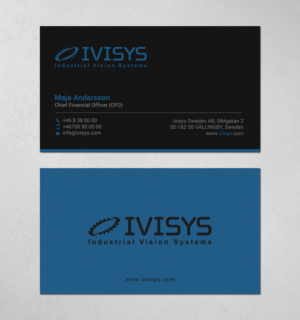 Ivisys - Automated robotic Inspection with AI need new business cards | Visitenkarten-Design von chandrayaan.creative