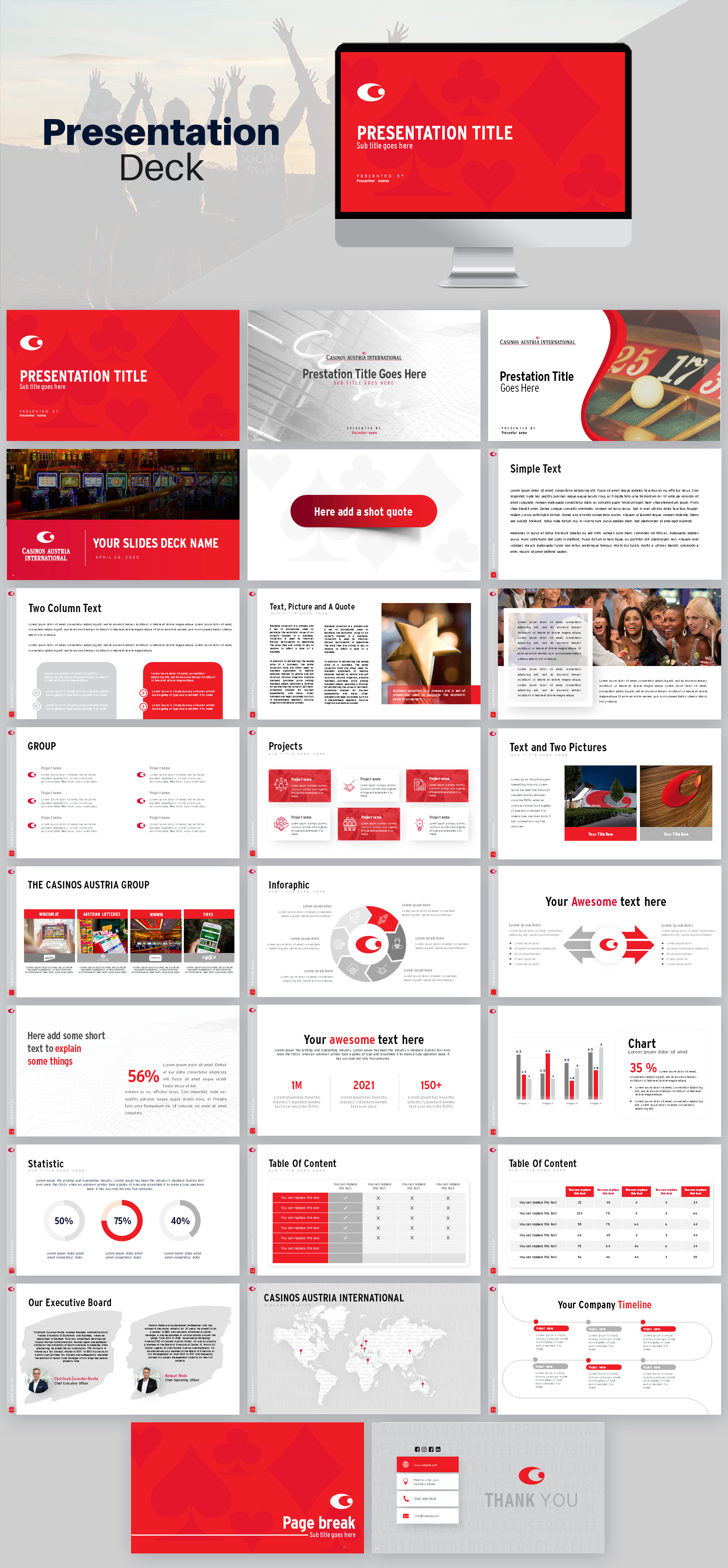 PowerPoint Design by IndreDesign for Casinos Austria (Swiss) AG | Design #24656302