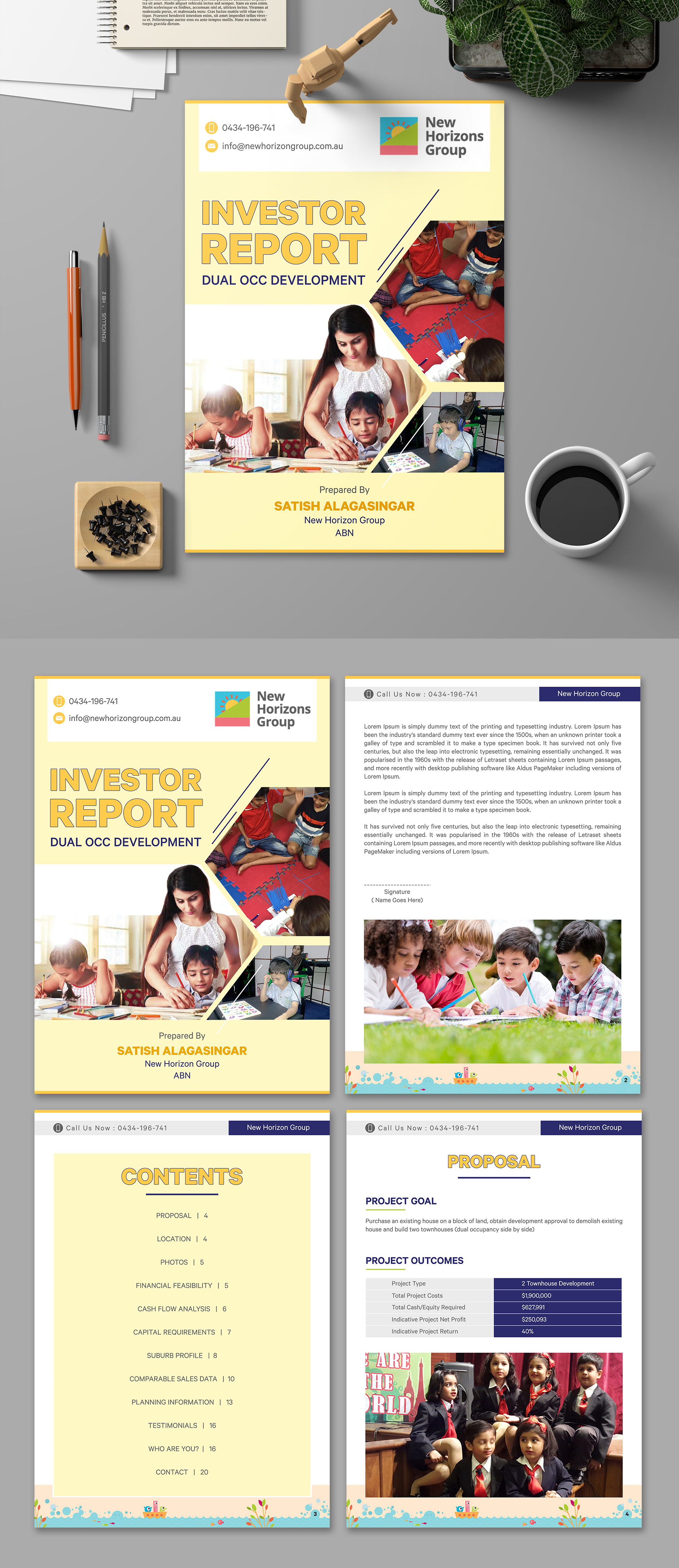 Brochure Design by SAI DESIGNS for New Horizon Group | Design #24597531