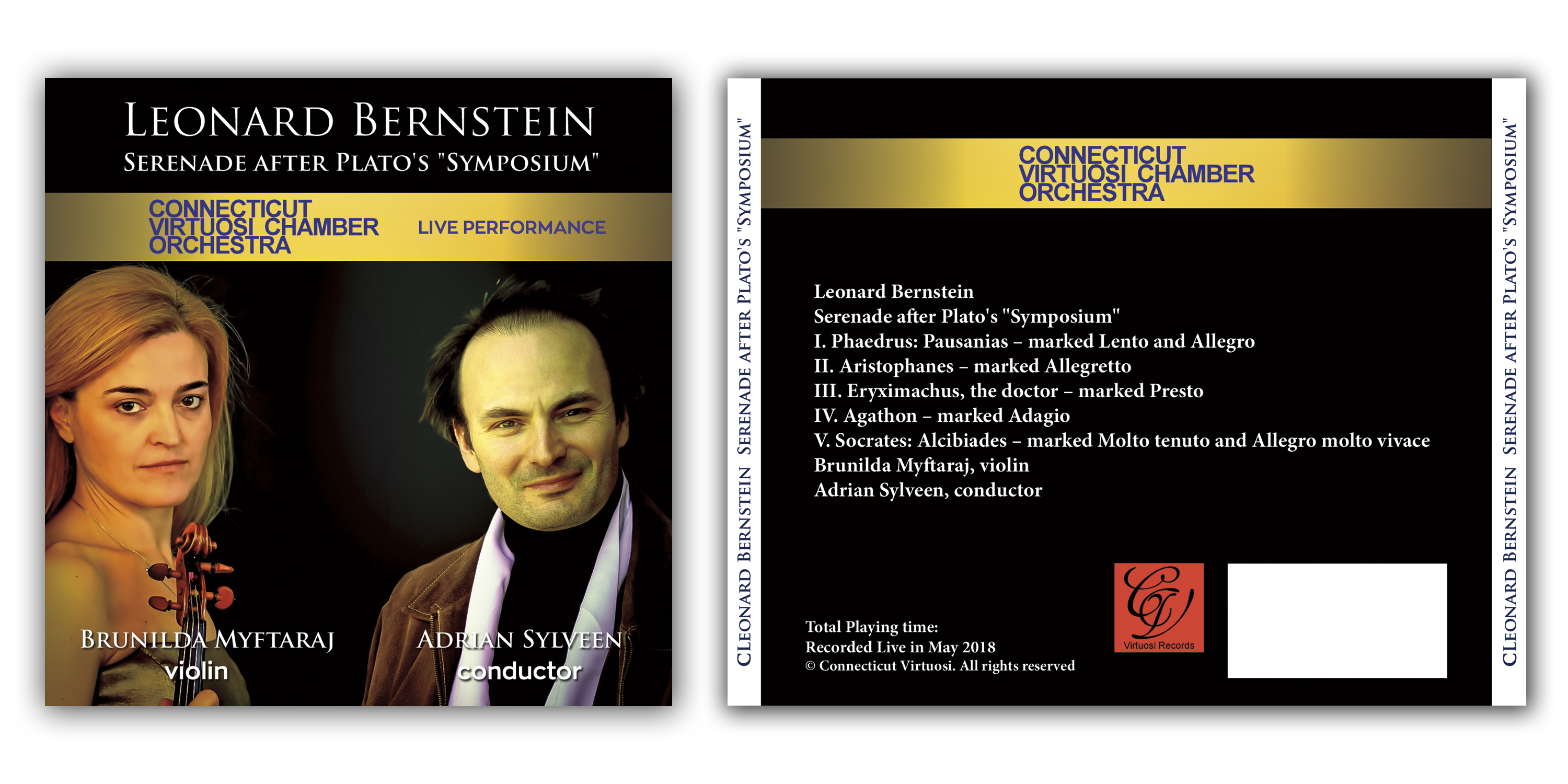 Design de Pochette de CD par Wally_F pour Connecticut Virtuosi Chamber Orchestra, Inc.  | Design #24575993