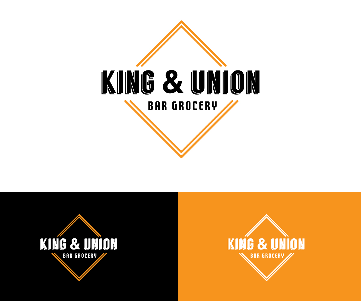 Logo Design for King & Union Bar Grocery by design new Design 24585063