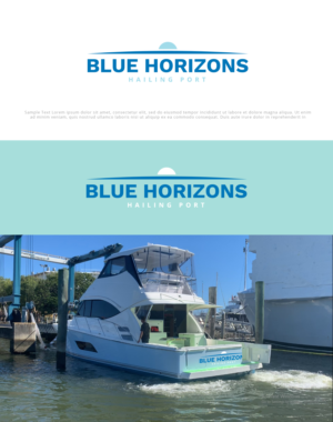 Yacht Name (Blue Horizons) and Logo Design | Graphic Design by jnh