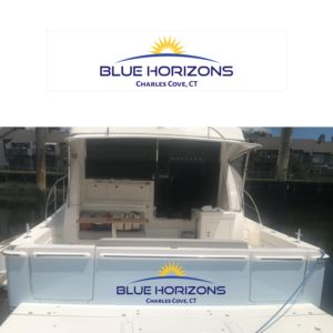 Yacht Name (Blue Horizons) and Logo Design