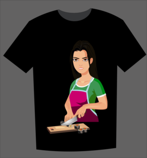 Japanese Anime Tees for a chef/ artisan focused clothing brand  | Diseño de Camiseta por Jamal 12