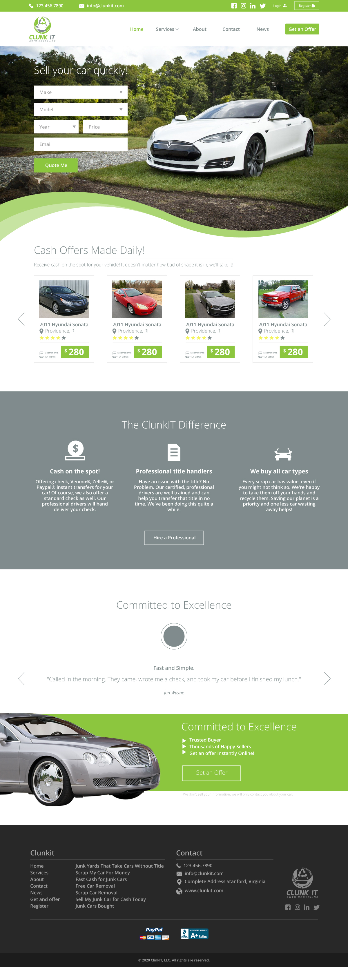 Web Design by Nightmist for Rob Underwood LLC | Design #24572112