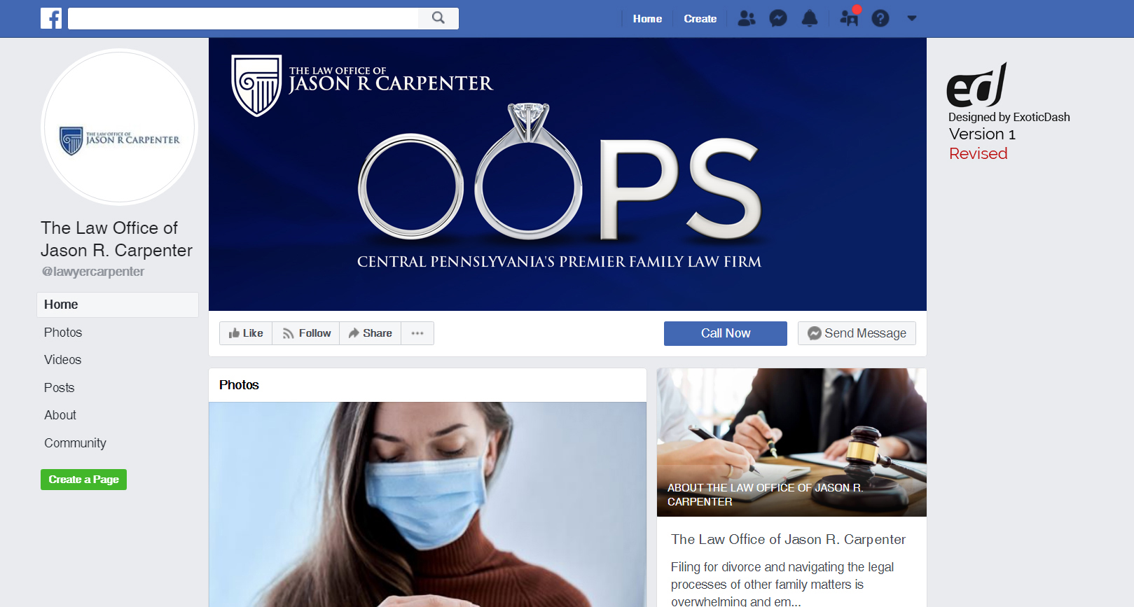 Facebook Design by ExoticDash for this project | Design #24636793