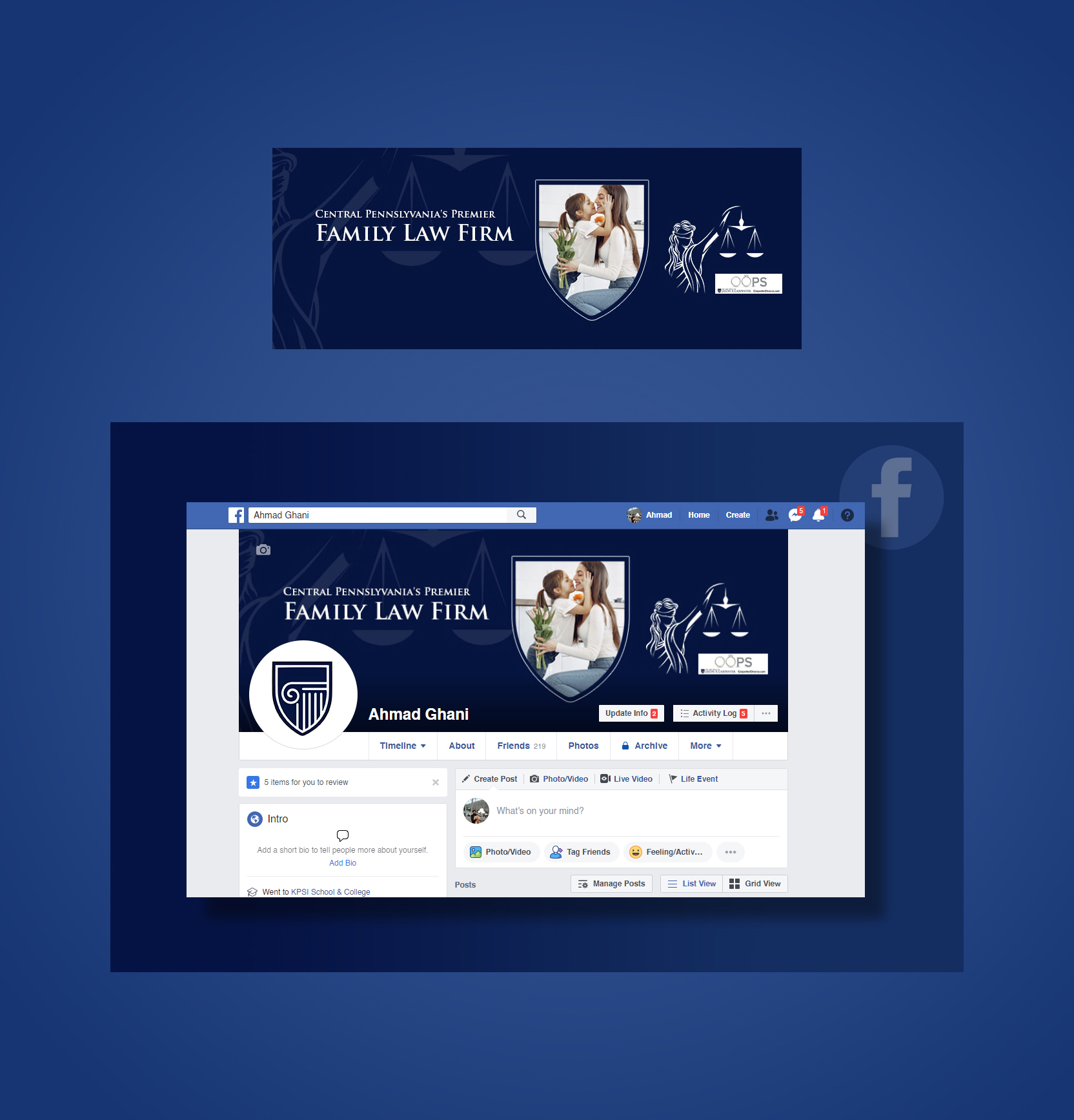Facebook Design by ag622988 for this project | Design #24607997