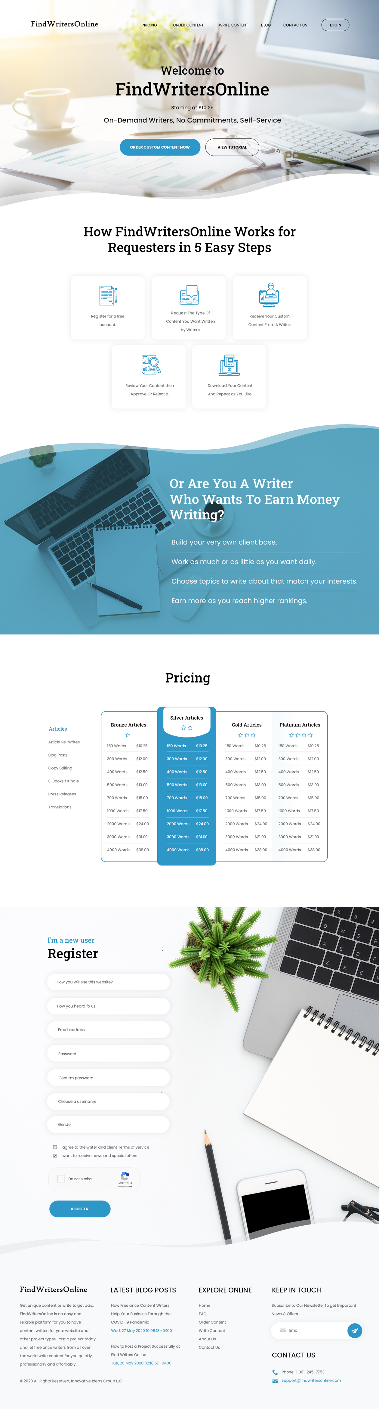 Web-Design von ag622988 für Find Writers Online | Design #24584887