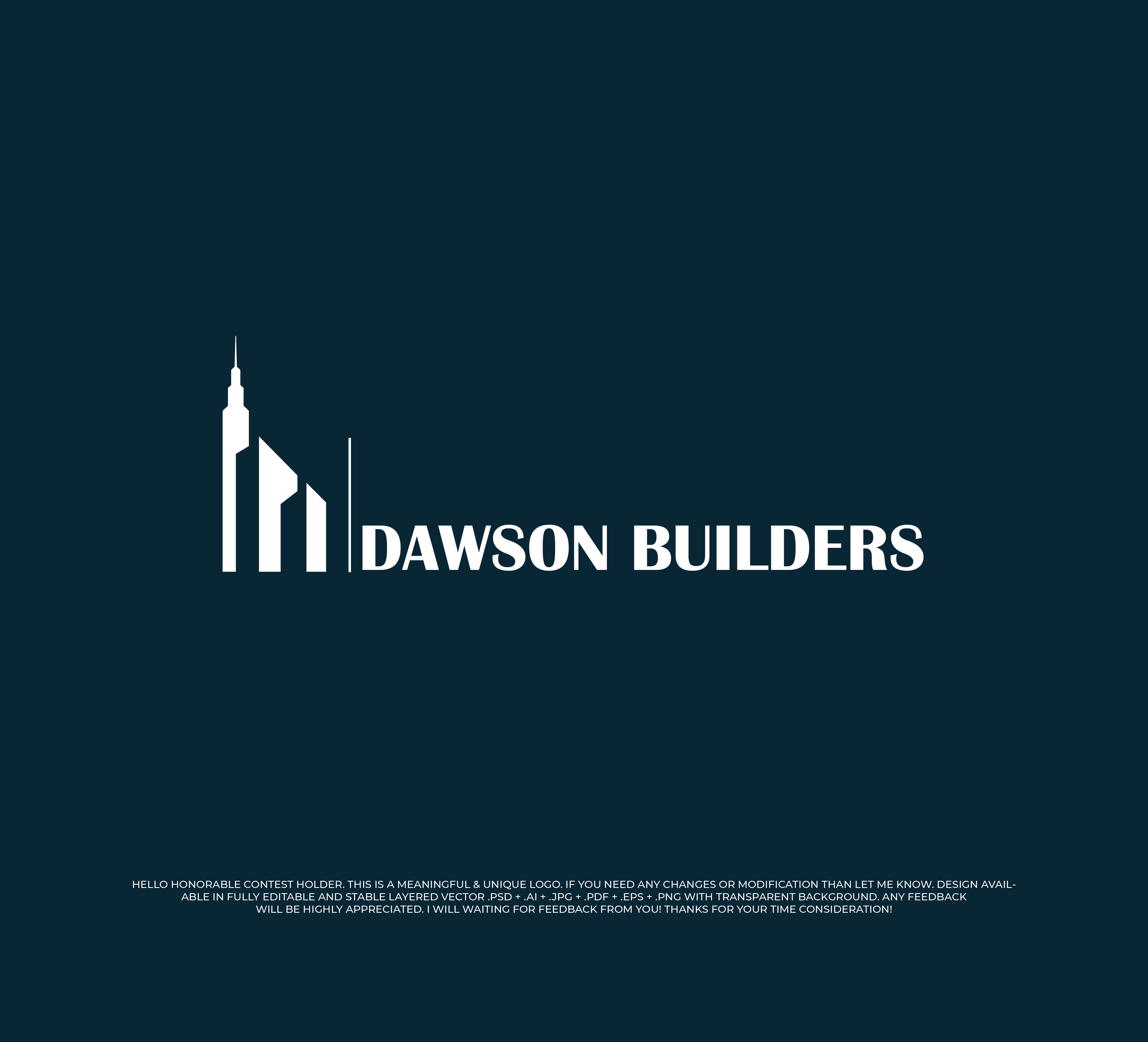 Logo Design by designprotox for Dawson Builders | Design #24633686