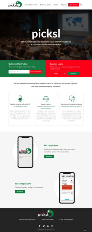 Wordpress Design by pb for Antony picksl GmbH | Design: #24586095