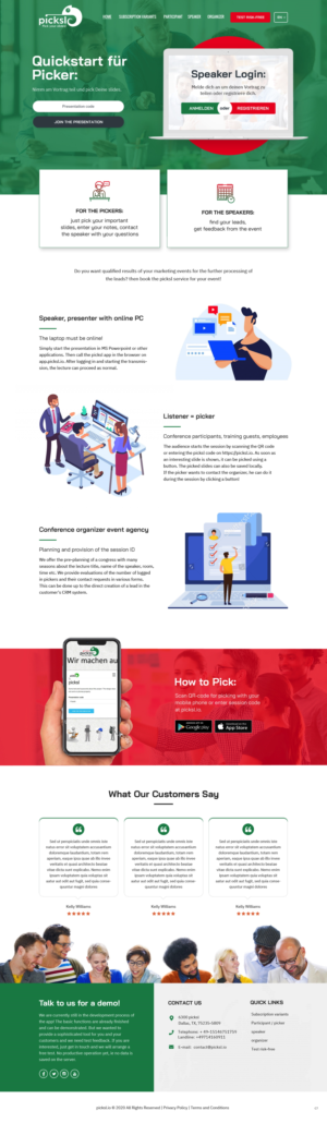 Design Wordpress par pb pour Antony picksl GmbH | Design : #24586097