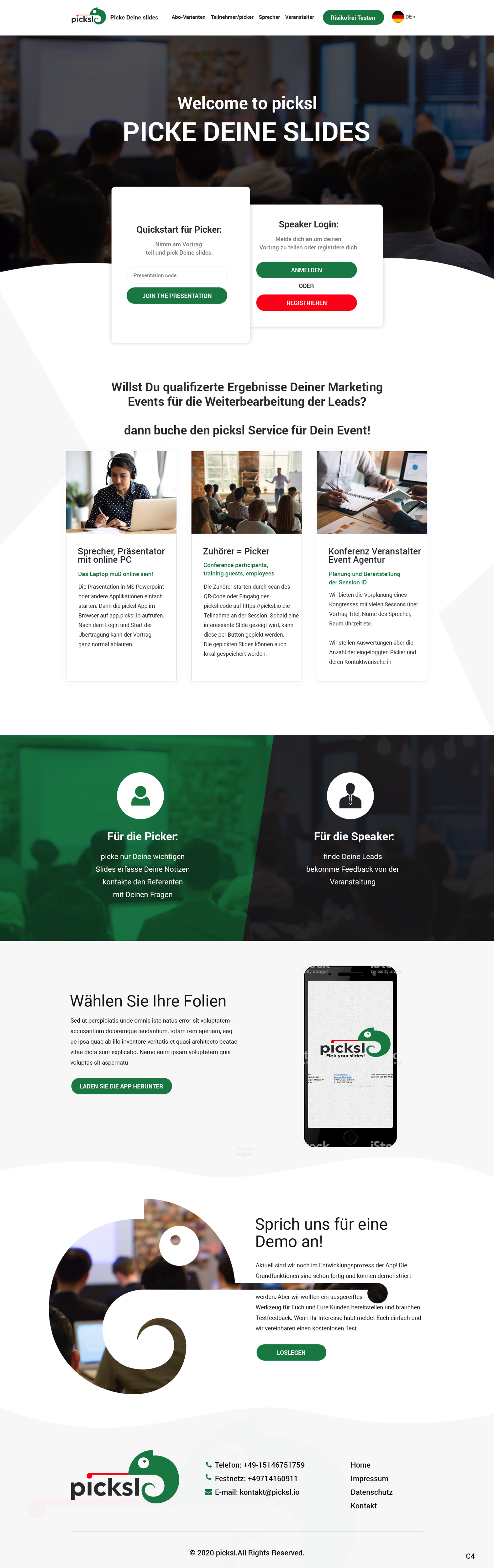 Wordpress Design by pb for Antony picksl GmbH | Design #24586098