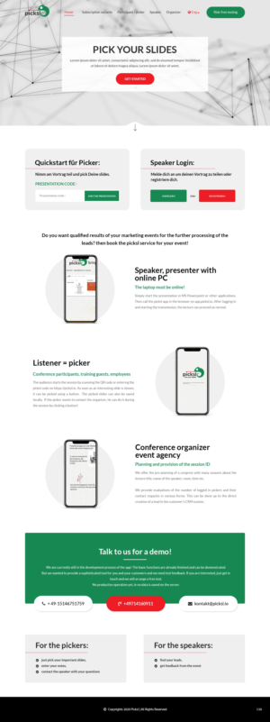 Wordpress Design by pb for Antony picksl GmbH | Design: #24586099