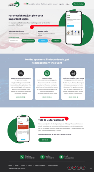 Wordpress Design by pb for Antony picksl GmbH | Design: #24599345