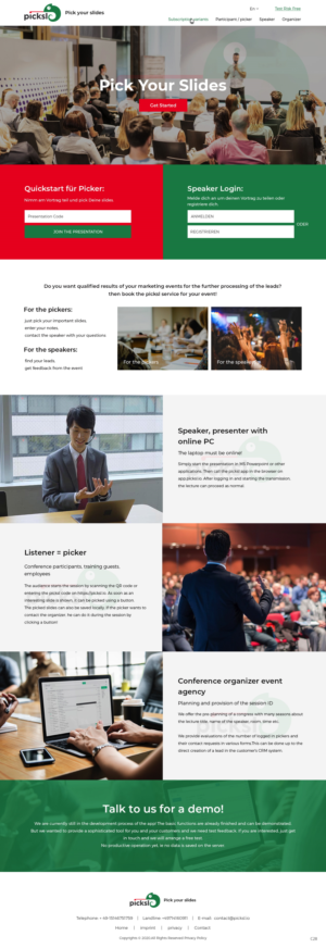 Design Wordpress par pb pour Antony picksl GmbH | Design : #24654763