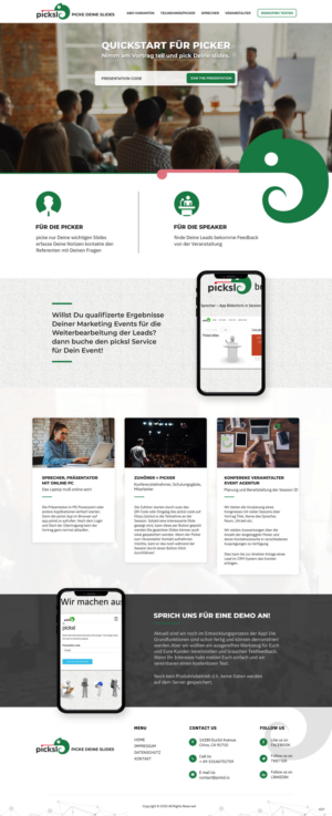 Design Wordpress par pb pour Antony picksl GmbH | Design : #24654764