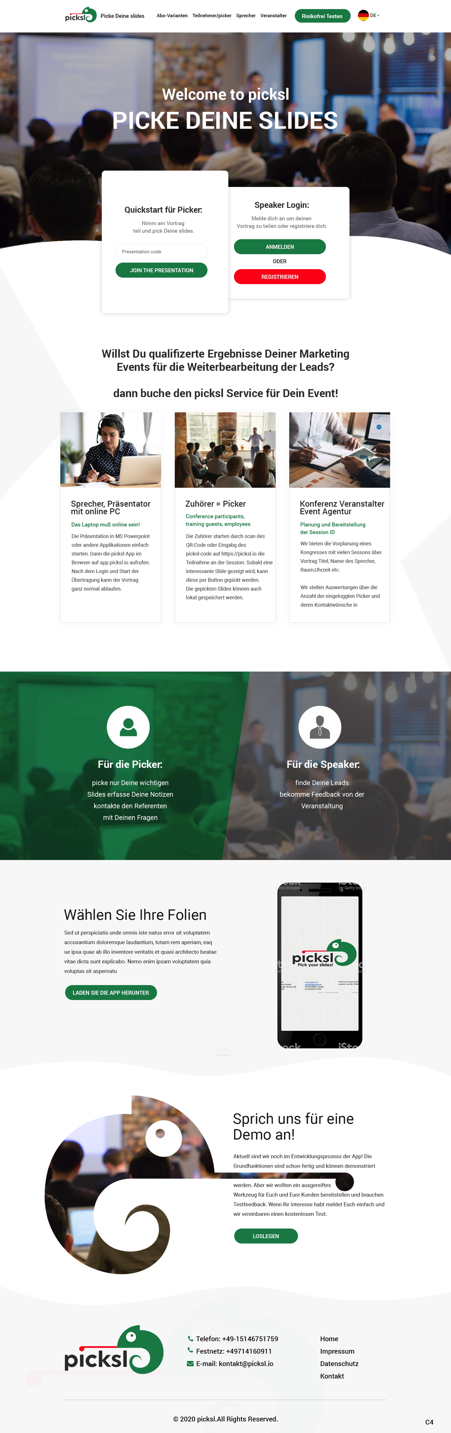 WordPress-Design von pb für Antony picksl GmbH | Design #24654767