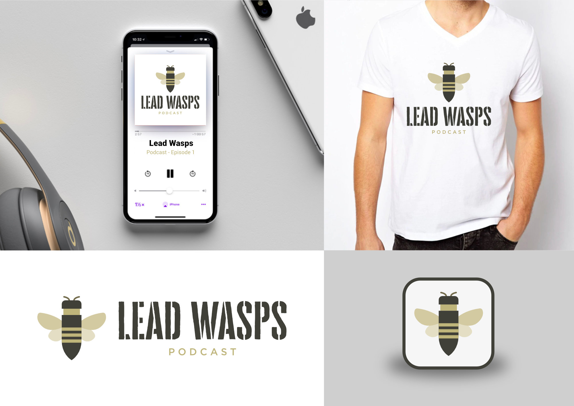 Design de Logo par Stobart Creative pour Lead Wasps Podcast | Design #24615168