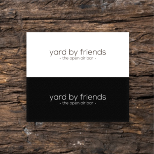 Yard by friends.Tag Line-> the open air bar | Logo Design by .Ashu.