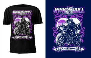 T-Shirt-Design von D'Mono für Girl Rider Pty Ltd | Design: #25006681
