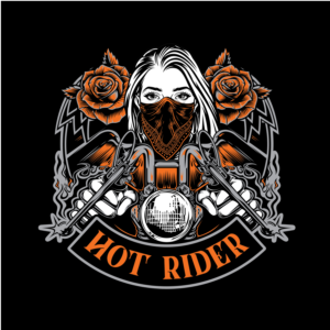 T-shirt Design by RAXOdAxe for Girl Rider Pty Ltd | Design #24587920