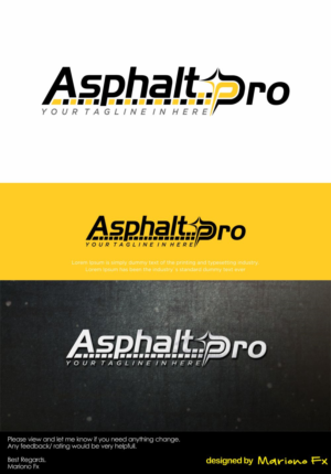 Asphalt Pro | Logo Design by Mariono Fx