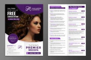 High-End Bifold Brochure for Aesthetics Medspa Business | Diseño de Brochure por ecorokerz