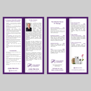 High-End Bifold Brochure for Aesthetics Medspa Business | Diseño de Brochure por GraphicsGuru