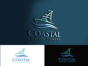 Logo-Design von megamen für Coastal Custom Towers | Design: #24602001