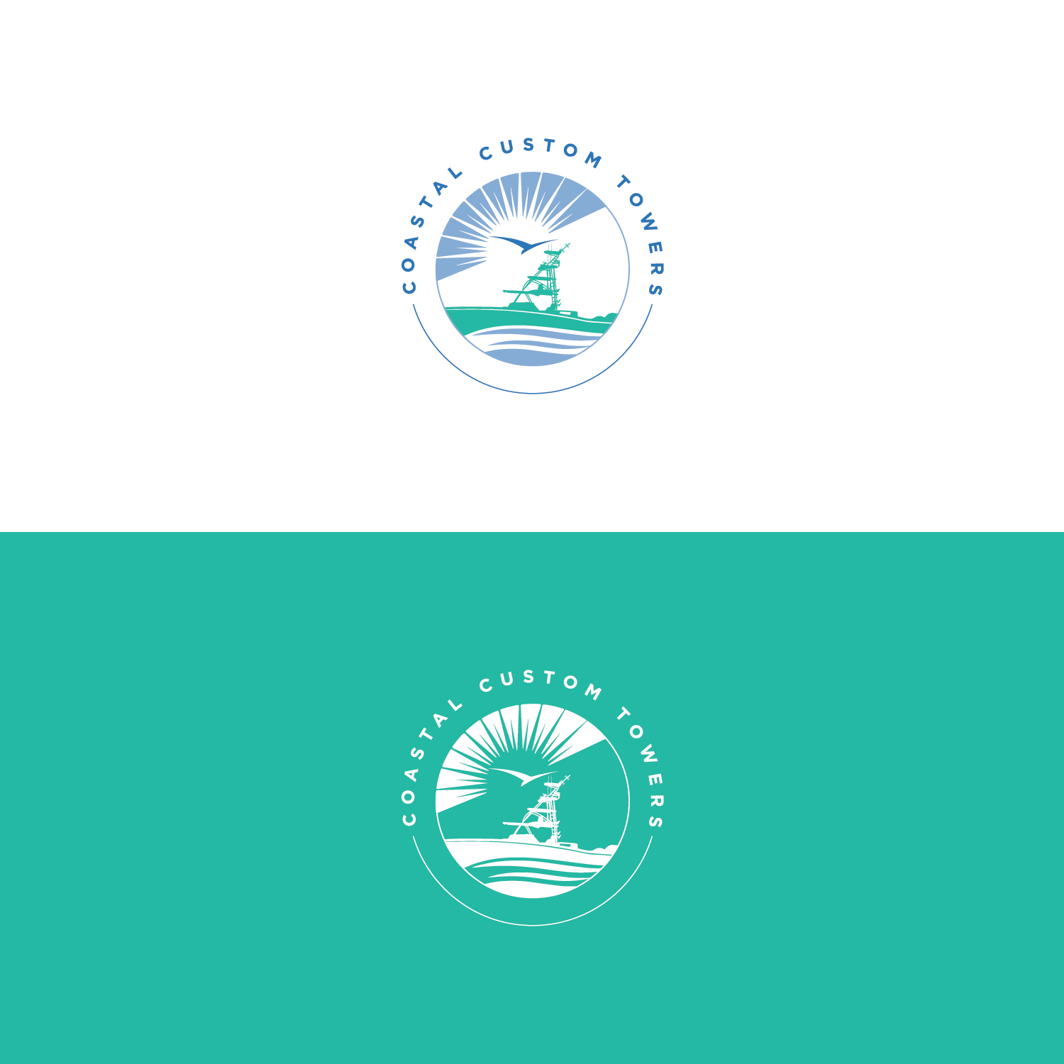Logo-Design von Verified artistry (Design garden) für Coastal Custom Towers | Design #24647075