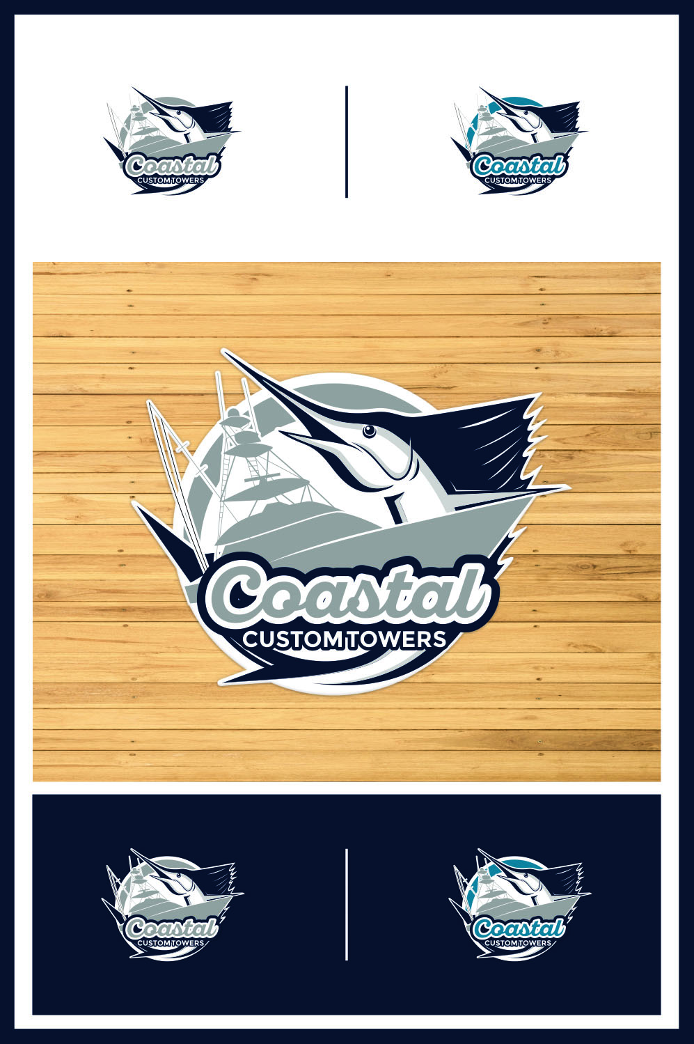 Logo Design by yuki ( yaoki_yukiro ) for Coastal Custom Towers | Design #24597087