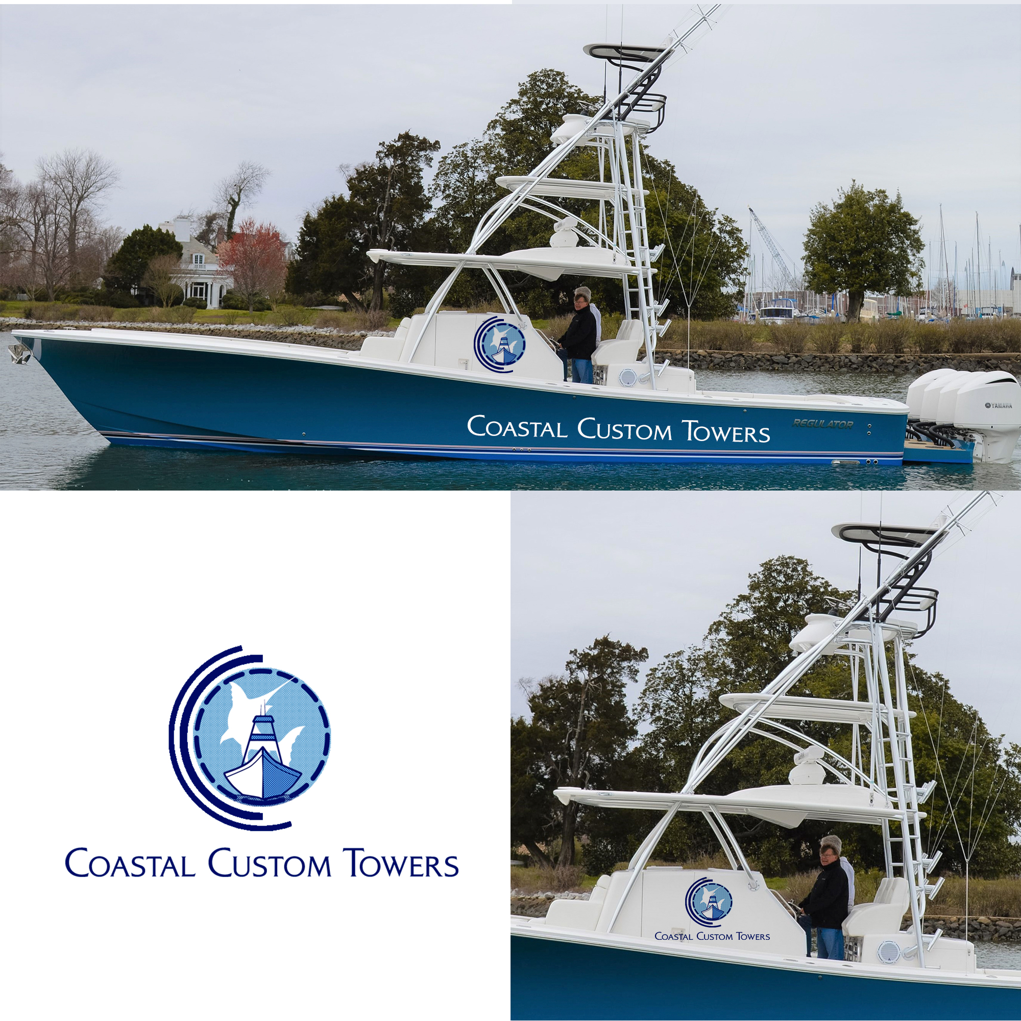 Logo Design by ISK for Coastal Custom Towers | Design #24604139