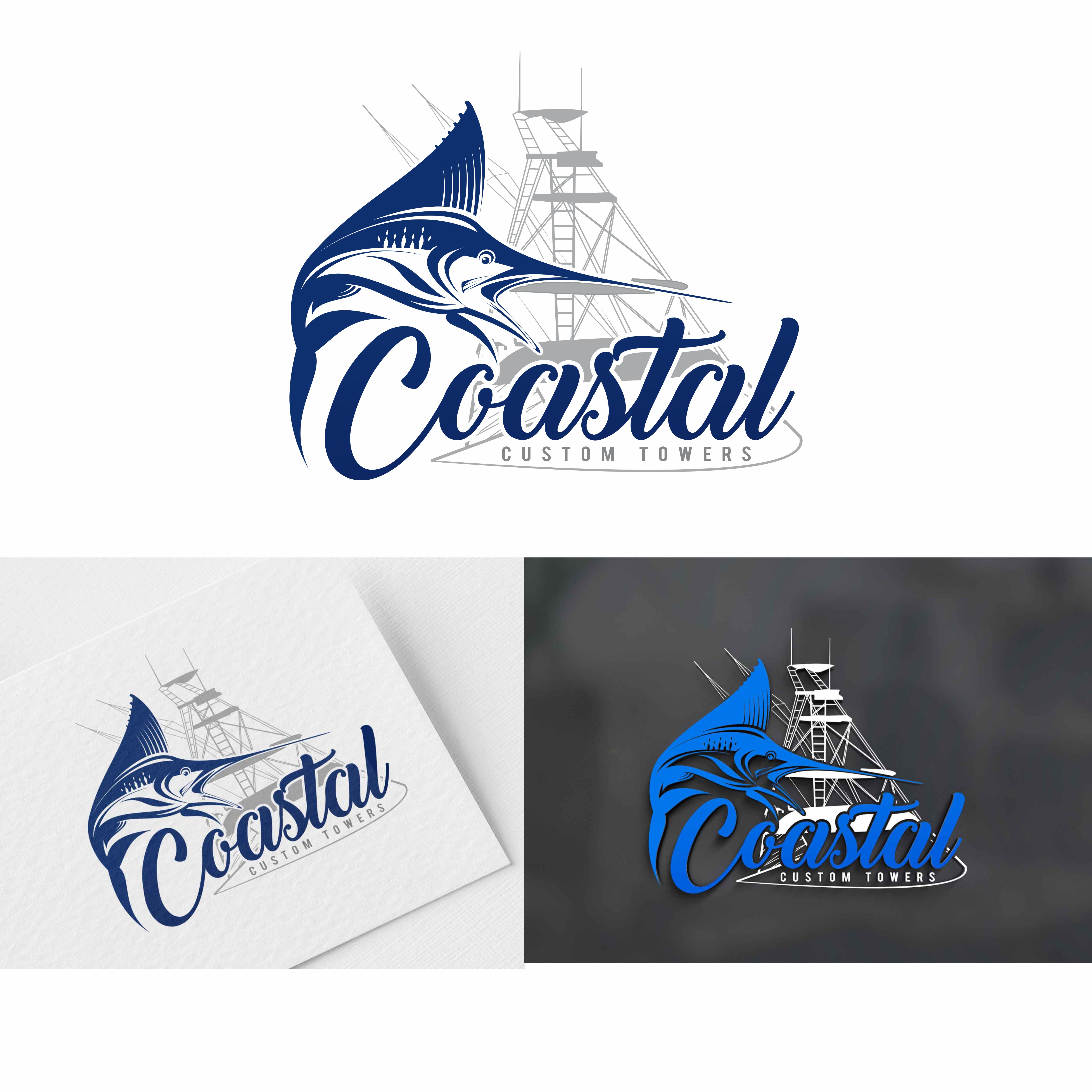 Logo Design by Amit Panchal for Coastal Custom Towers | Design #24589875