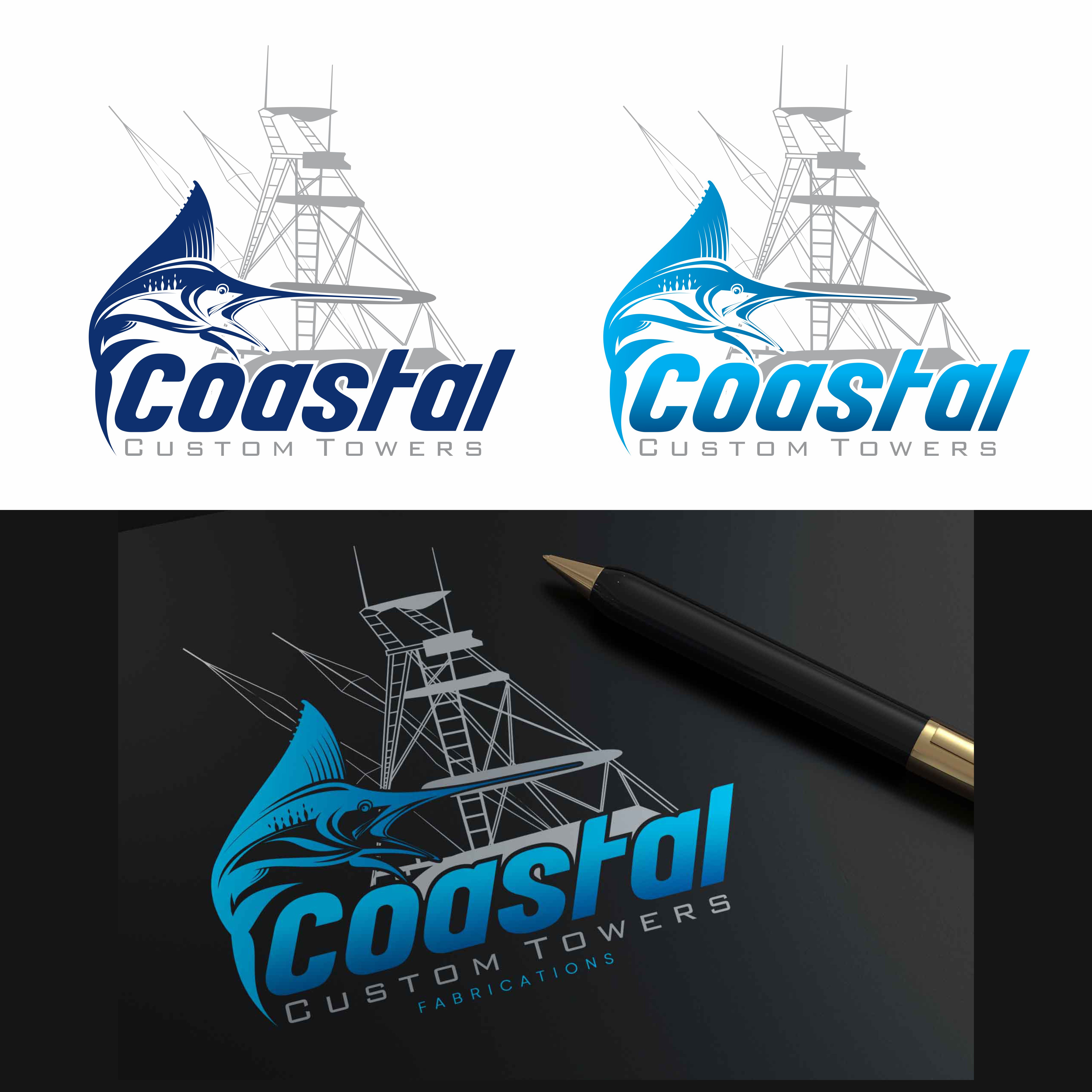 Logo Design by Amit Panchal for Coastal Custom Towers | Design #24590604