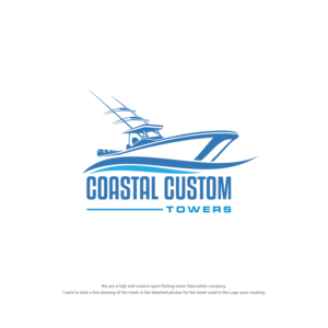 Logo-Design von Low_vertical für Coastal Custom Towers | Design: #24638140